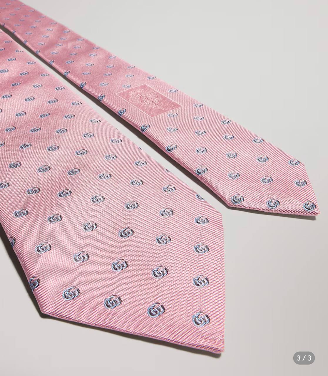 Double G silk jacquard tie
