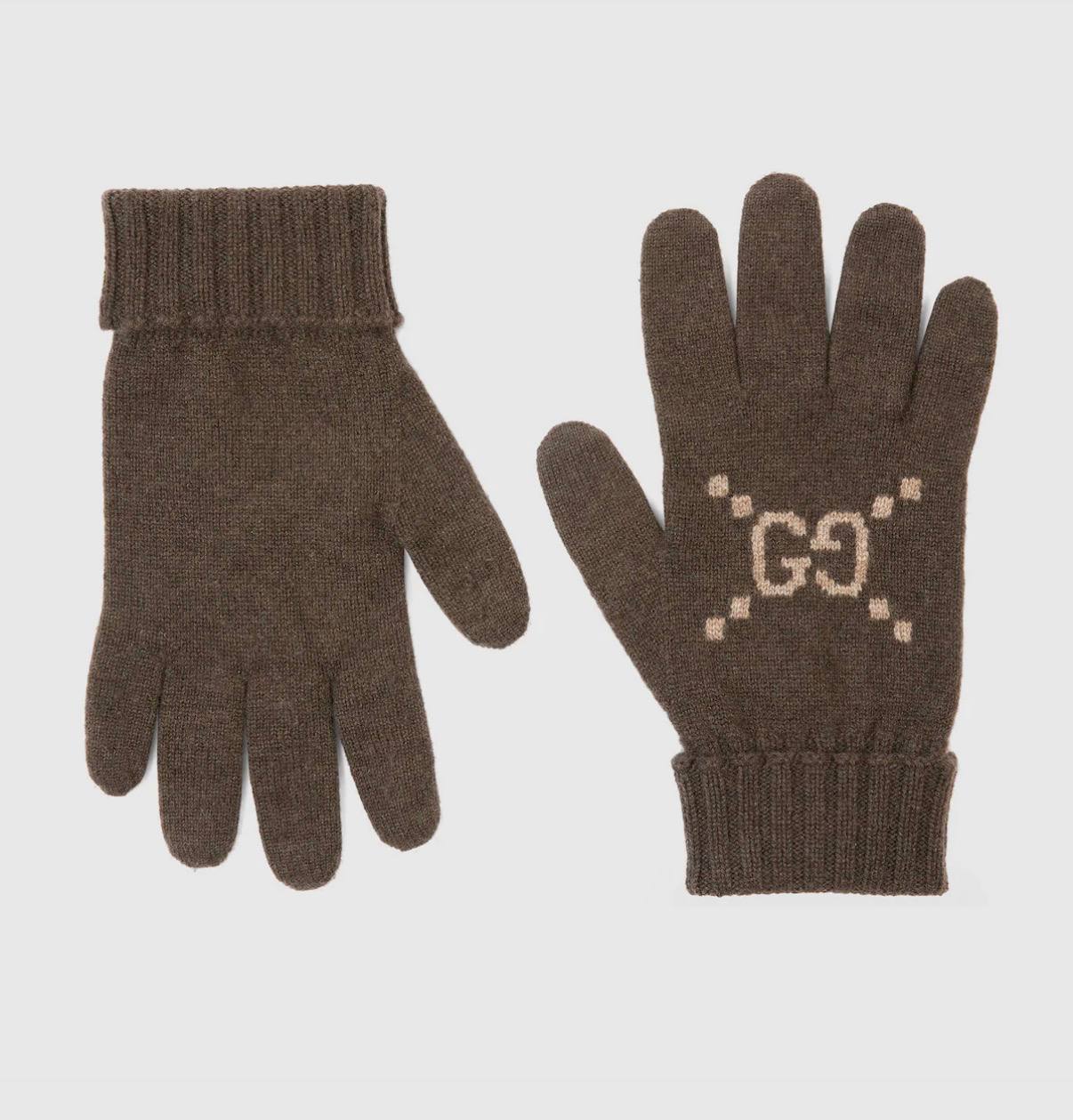 GG cashmere gloves