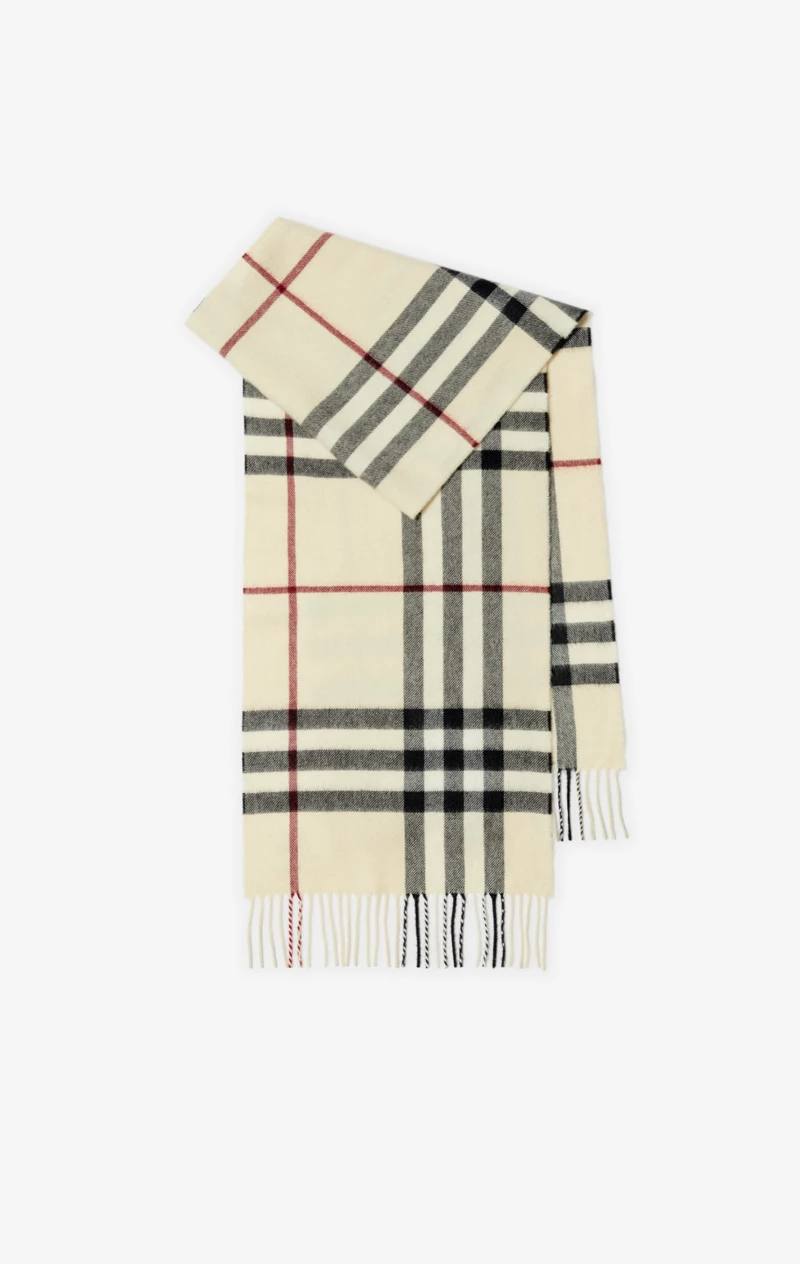 Check Cashmere Scarf Price
