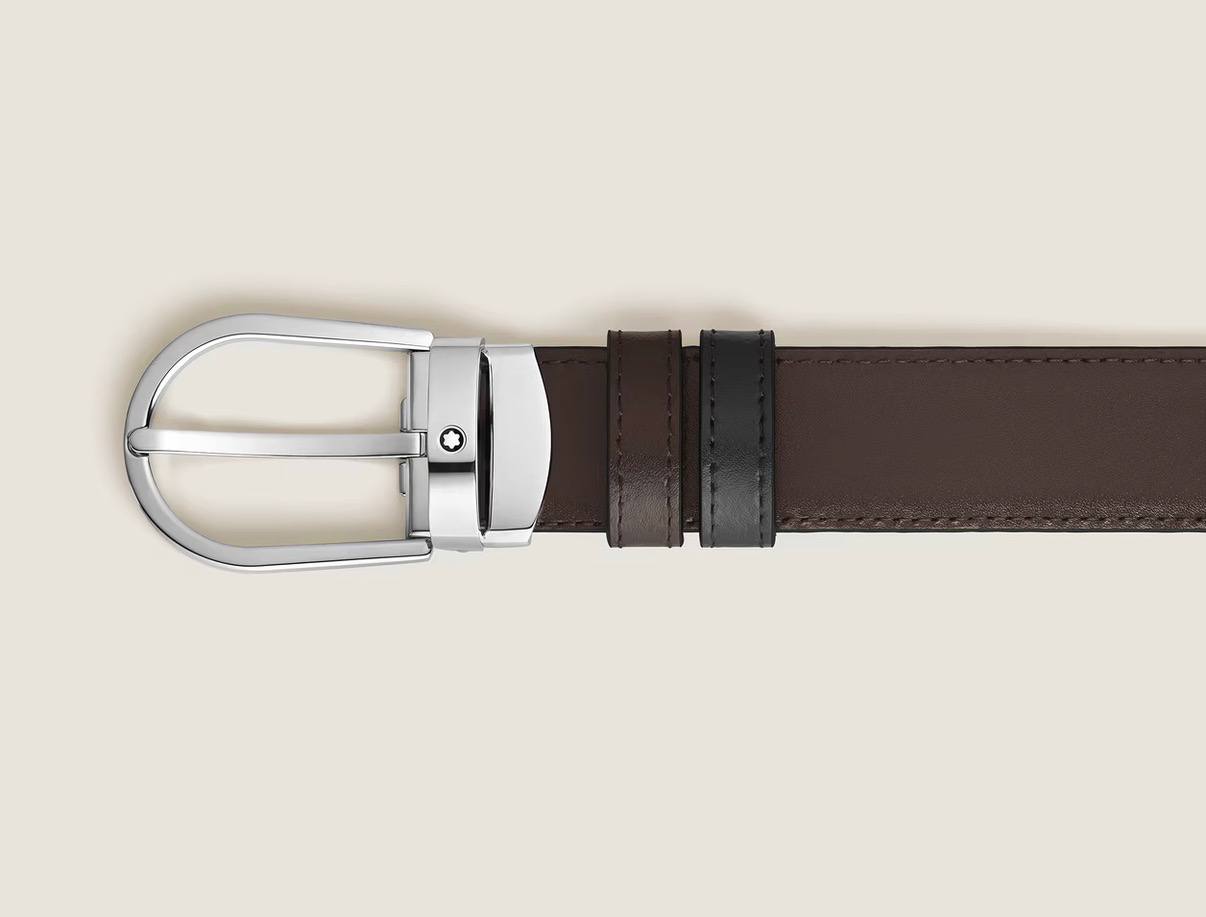 HORSESHOE 30 MM REVERSIBLE BELT IN MEISTERSTÜCK LEATHER