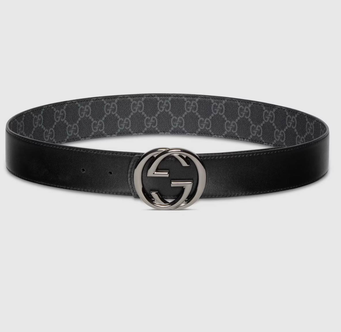 Reversible belt with Interlocking G buckle