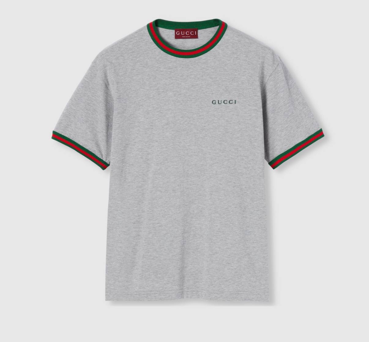 Cotton jersey T-shirt with embroidery